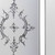 Set of Six Decorative Antiqued Glass Black Metal Framed Mirror Set