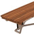 14" X 30" Brown Teak Rectangular Shower Bench - Brown