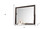 36" Merlot Wood Framed Mounted Dresser Mirror
