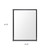 42" Black Framed Bathroom Vanity Mirror Glass Home Accent