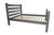 Gray Solid Wood Full Bed Frame Home Accent
