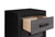 22" Black And Gray Wood Two Drawer Nightstand