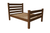 Brown Solid Wood Full Bed Frame