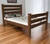 Brown Solid Wood Full Bed Frame Home Accent