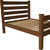 Brown Solid Wood Full Bed Frame Home Accent