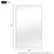 59" Silver Metal Leaning Framed Full Length Mirror