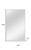59" Silver Metal Leaning Framed Full Length Mirror