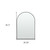39" Black Arch Metal Framed Bathroom Vanity Mirror