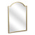 32" Gold Metal Beaded Arch Accent Mirror