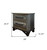 27" Brown Solid Wood Two Drawer Nightstand