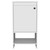 18" White Wood Freestanding Single Door Bathroom Vanity With Sink