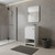 18" White Wood Freestanding Single Door Bathroom Vanity With Sink