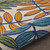 5’ Round Multicolored Leaves Indoor Outdoor Area Rug - 4512822811703