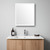 32" White Framed Bathroom Vanity Mirror