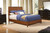 Brown Solid Wood King Bed Frame