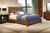 Brown Solid Wood King Bed Frame