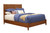 Brown Solid Wood King Bed Frame