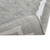20" Gray And White Cotton Border Bath Rug