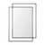 43" Gray Metal Double Frame Accent Mirror