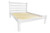 White Solid Wood Full Bed Frame Home Accent