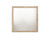 40" Natural Square Wood Framed Accent Mirror