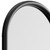 64" Black Solid Wood Arch Leaning Ladder Framed Full Length Mirror