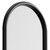 64" Black Solid Wood Arch Leaning Ladder Framed Full Length Mirror