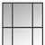 63" Black Iron Window Pane Geometric Framed Full Length Hanging Mirror