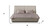Gray And Cream Faux Leather Upholstered King Bed Frame