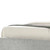 Brown and Gray Wood Upholstered King Bed Frame Solid Wood