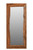 32" Brown Live Edge Solid Wood Full Length Hanging Mirror