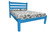 Caribbean Blue Solid Wood Queen Bed Frame Home Accent
