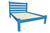 Caribbean Blue Solid Wood Queen Bed Frame Home Accent