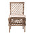 Set of Two Cream Woven Rattan Outdoor Accent Chairs