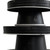 Set of Three Black And White Metal Round Cake Stand Risers