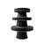 Set of Three Black And White Metal Round Cake Stand Risers