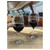 Space-Saving Set of Four Clear Tritan Plastic Stemmed All Purpose Wine Glass for Living Room Bedroom Office