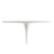 36" White Metal Dining Table