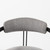 Gray and Black Upholstered Dining Arm Chair