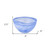 6" Blue And White Alabaster Glass Round Candy or Nut Bowl