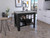Black and Ivory 41" Kitchen Island With Storage