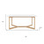 63" White and Natural Solid Wood Sled Base Dining Table