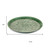 14" Green Metal Etched Round Serving Tray