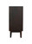 80" Dark Brown Solid Wood Carved Abstract Sideboard with Four Doors