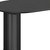 66" Black Solid Wood Double Pedestal Base Oval Dining Table