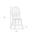 White Wood Windsor Back Dining Side Chair