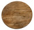 60" Natural Rounded Solid Wood Pedestal Base Dining Table