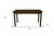 60" Coffee Solid Wood Dining Table