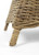 Set of Two Tan Textured Outdoor Dining Chairs with Beige Cushions
