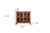 49" Brown Solid and Manufactured Wood Distressed Buffet Table